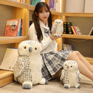 Plüschtier Eule – Kuscheltier - Stofftier mit weichen Federn