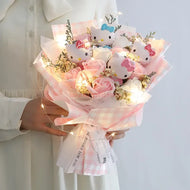 Plüschtier Hello Kitty – Kuscheltier - Stofftier Blüten