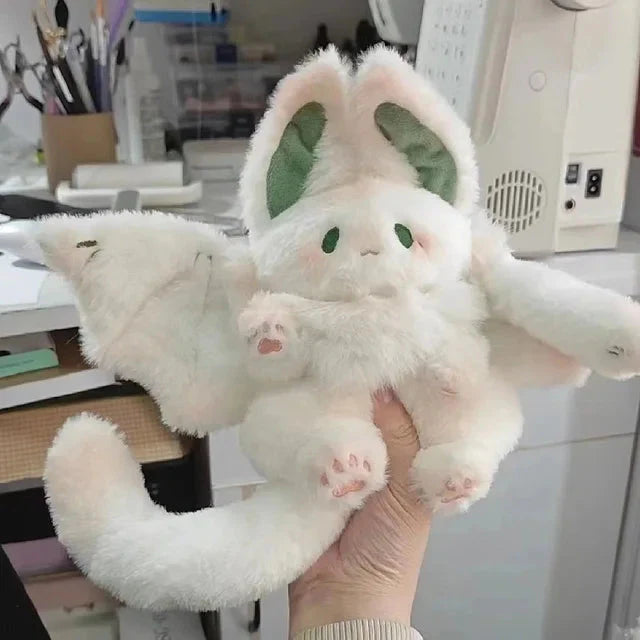 Plüschtier Weiße Fledermaus – Kuscheltier - Stofftier