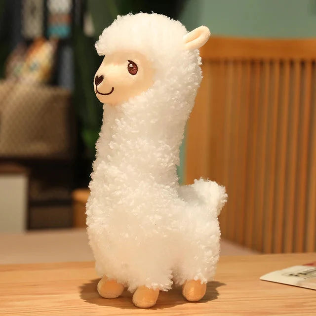 Plüschtier Alpaka Llama – Kuscheltier - Stofftier flauschig