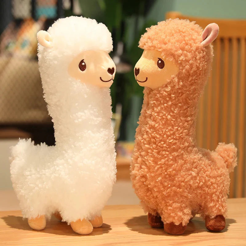 Plüschtier Alpaka Llama – Kuscheltier - Stofftier flauschig