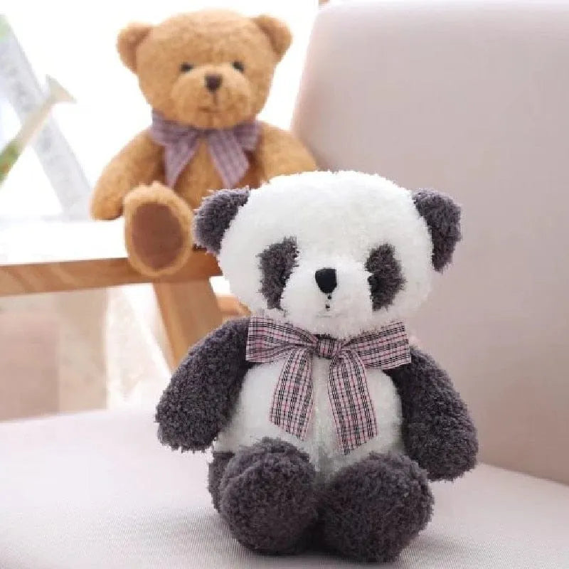 Plüschtier Baby Panda – Kuscheltier - Stofftier mit Fliege