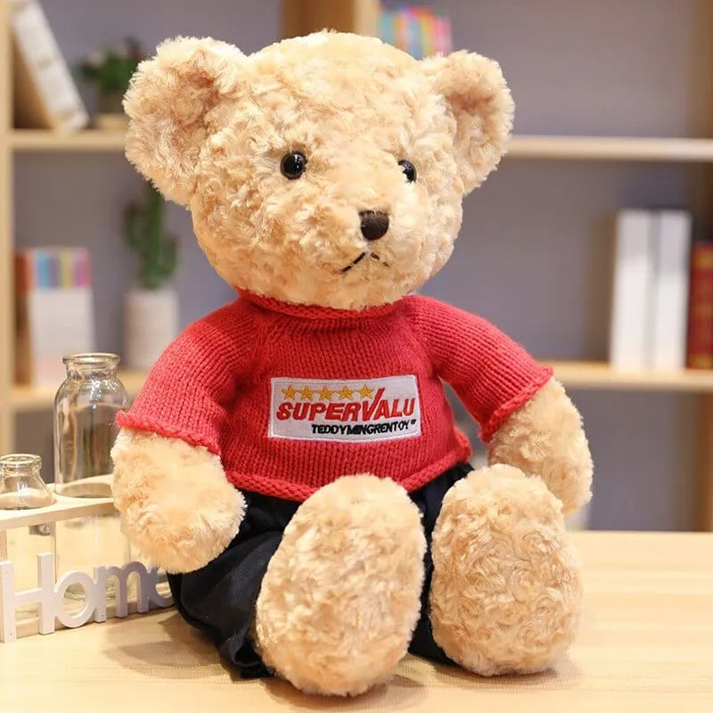 Plüschtier Bär Hoodie – Kuscheltier - Stofftier mit Kapuze