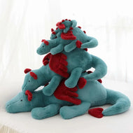 Plüschtier Blauer Drache – Kuscheltier - Stofftier