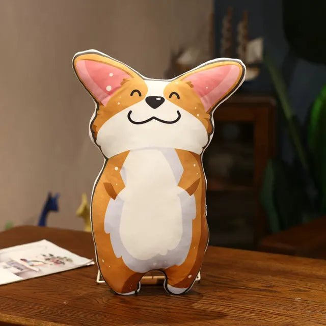 Plüschtier Corgi Kissen – Kuscheltier - Stofftier weich