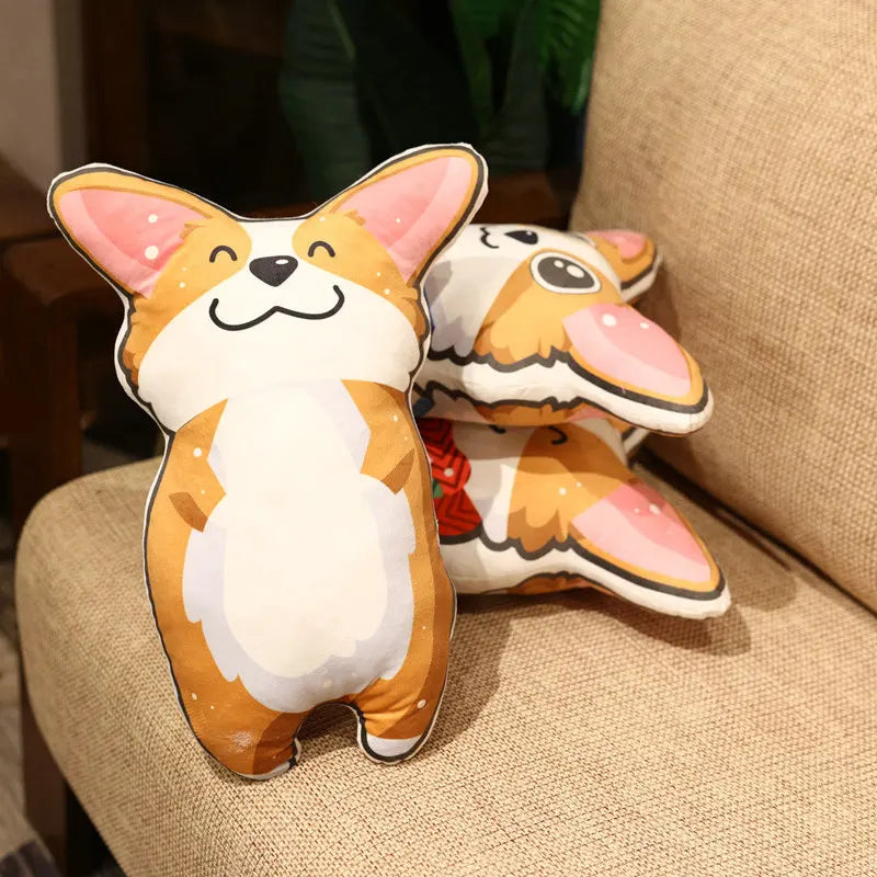 Plüschtier Corgi Kissen – Kuscheltier - Stofftier weich
