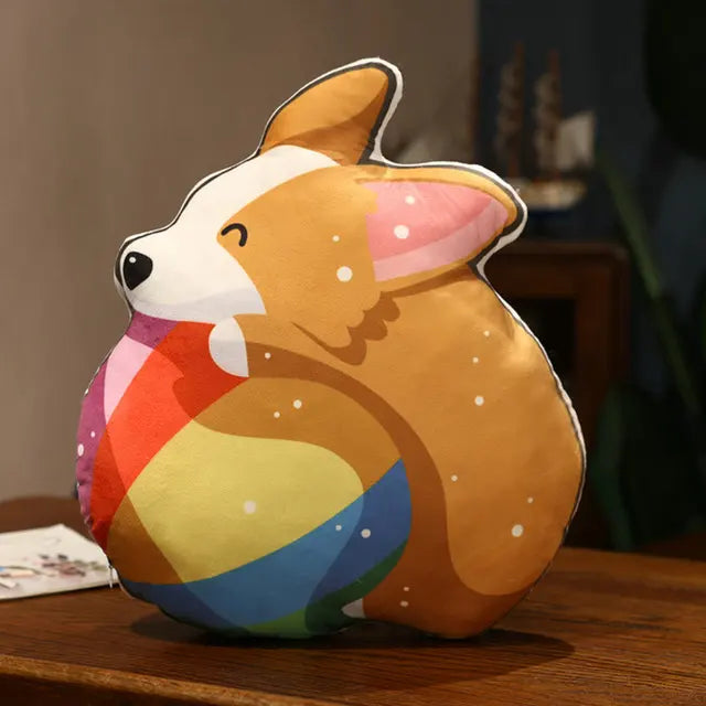 Plüschtier Corgi Kissen – Kuscheltier - Stofftier weich