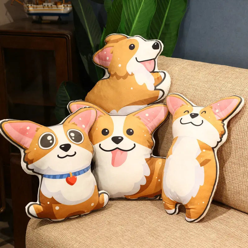 Plüschtier Corgi Kissen – Kuscheltier - Stofftier weich