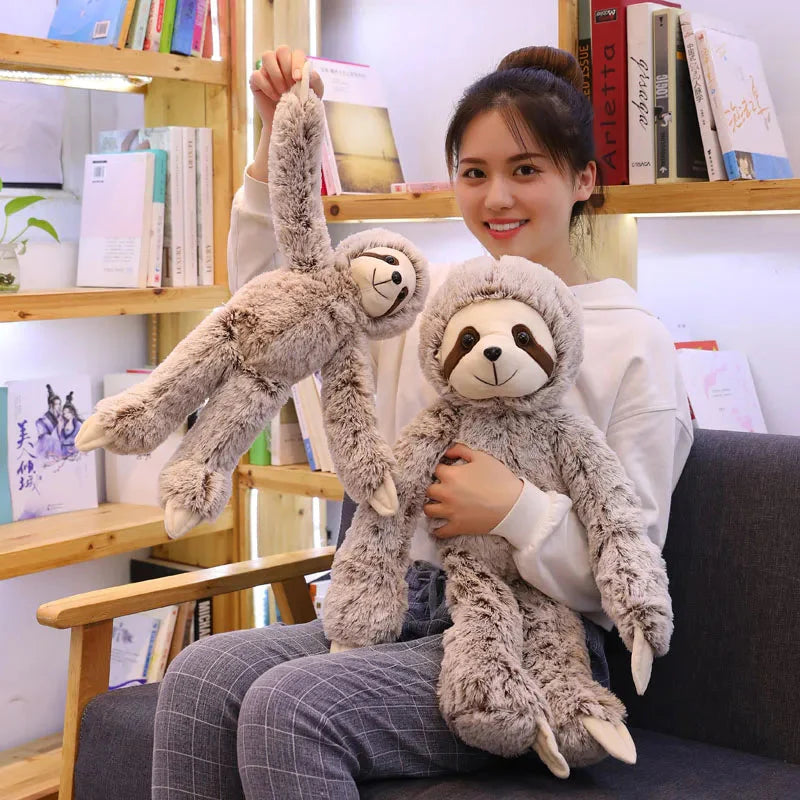 Gray Sloth Stuffed Animal 