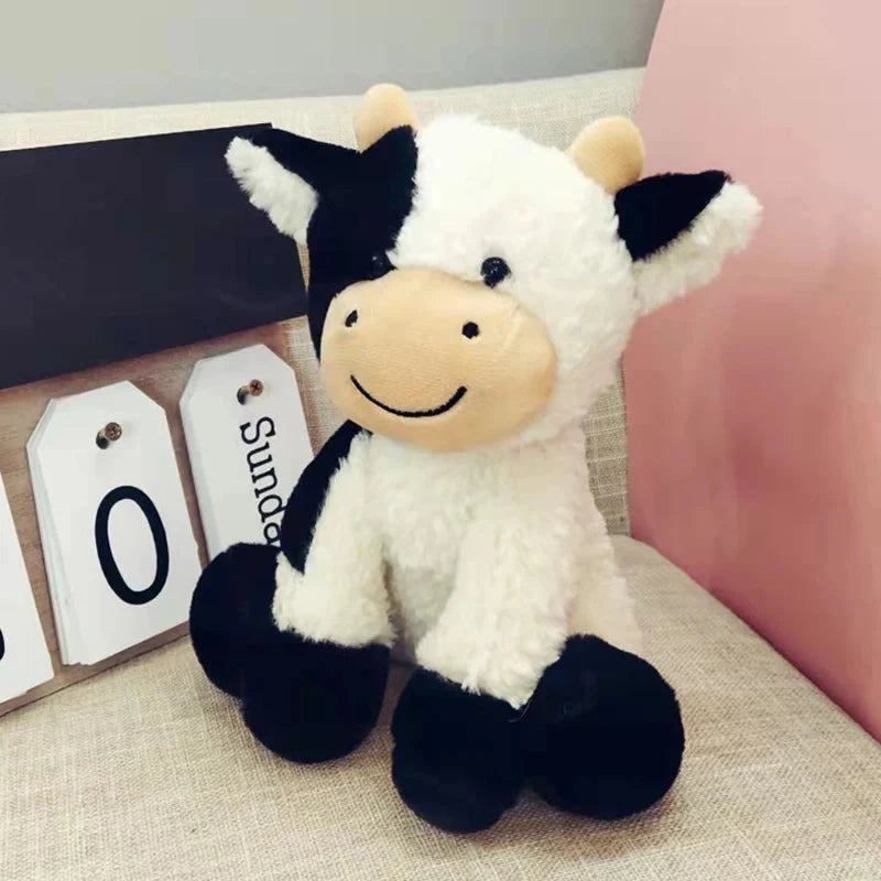 fluffy cow stuffed animal 
