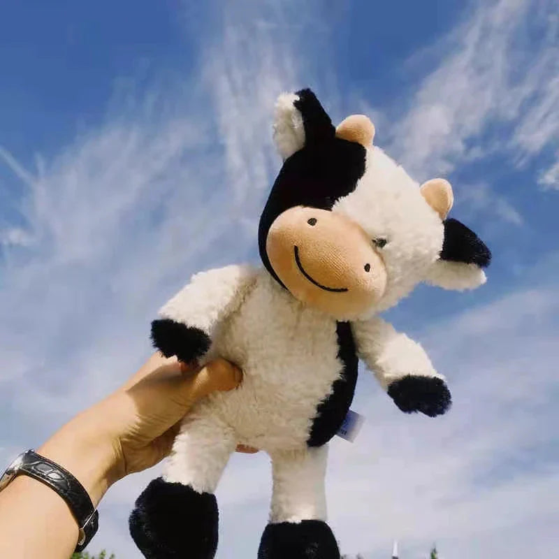 fluffy cow stuffed animal 