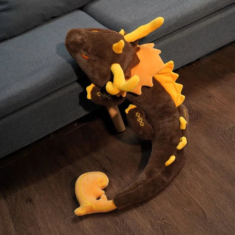 Plüschtier Goldener Drache – Kuscheltier - Stofftier