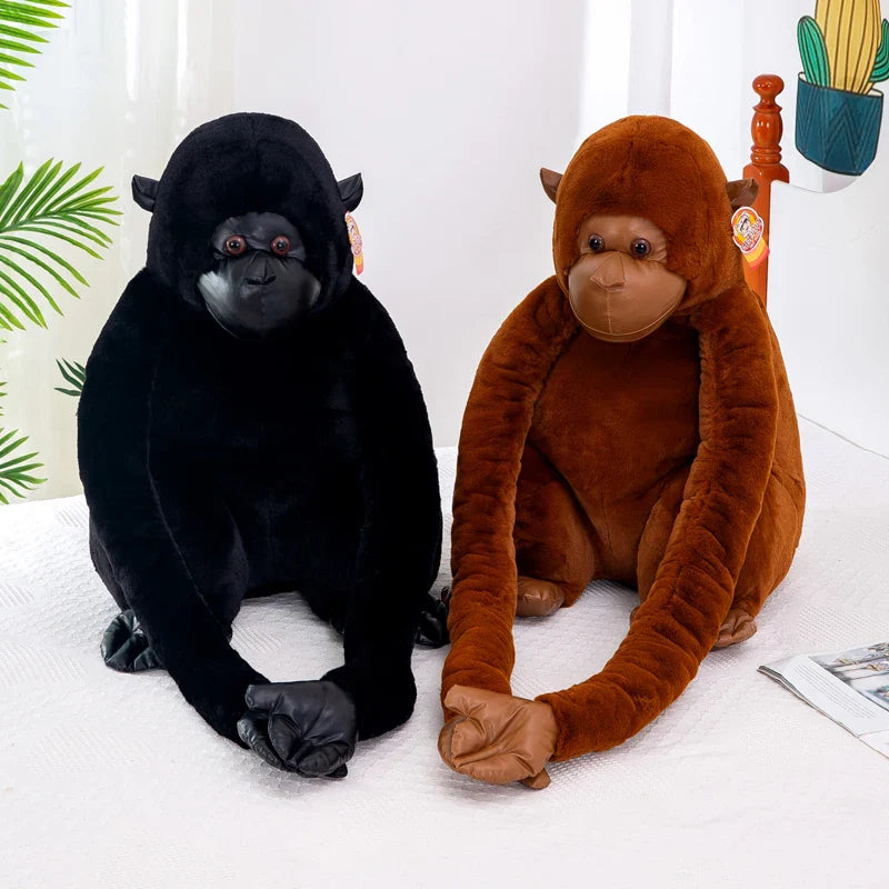 Plüschtier Gorilla – Kuscheltier - Stofftier braun schwarz