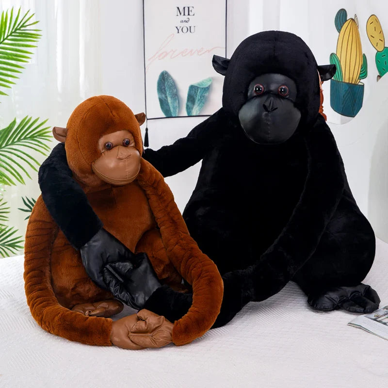 Plüschtier Gorilla – Kuscheltier - Stofftier braun schwarz