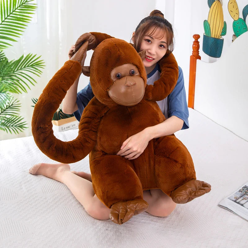 Plüschtier Gorilla – Kuscheltier - Stofftier braun schwarz