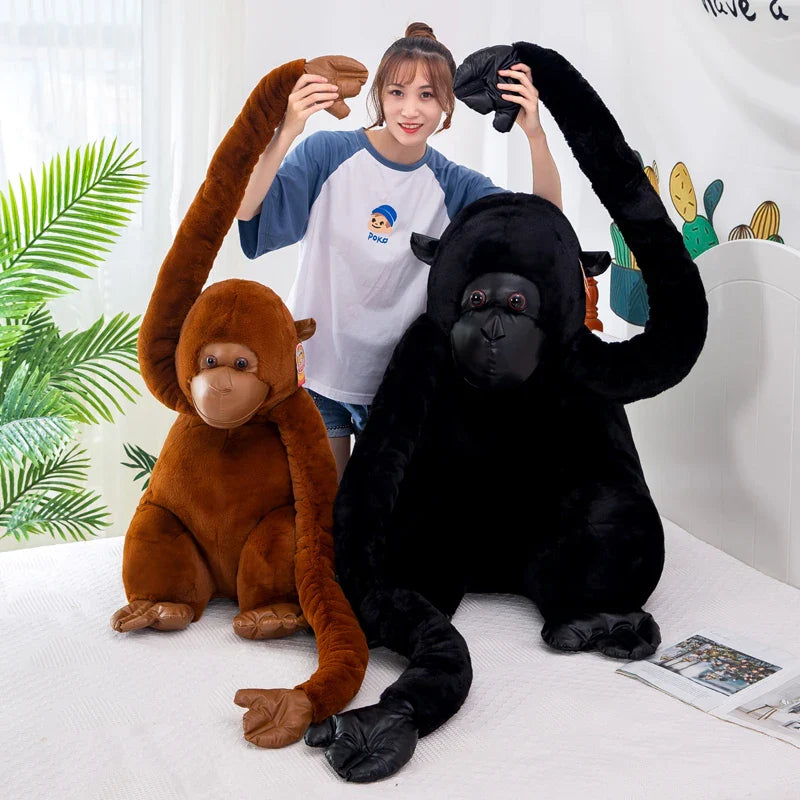Plüschtier Gorilla – Kuscheltier - Stofftier braun schwarz