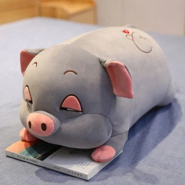 Plüschtier Graues Schwein – Kuscheltier - Stofftier