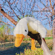 Plüschtier Große Gans – Kuscheltier - Stofftier Kissen