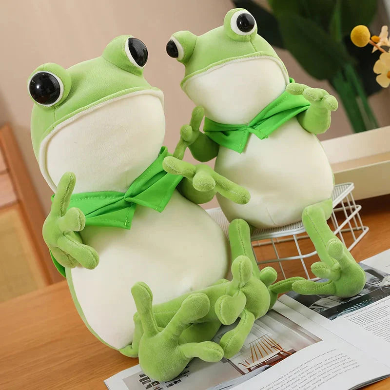 Plüschtier Grüner Frosch – Kuscheltier - Stofftier
