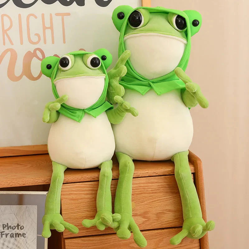 Plüschtier Grüner Frosch – Kuscheltier - Stofftier