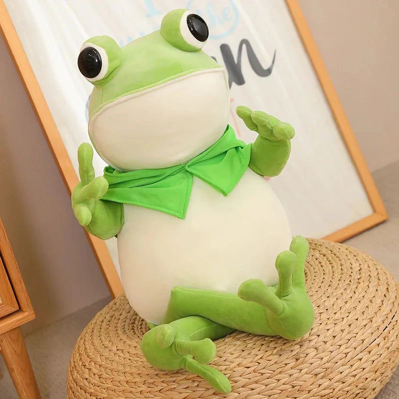 Plüschtier Grüner Frosch – Kuscheltier - Stofftier