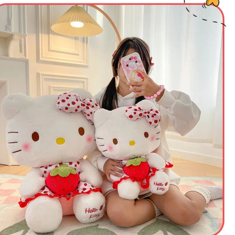 Plüschtier Hello Kitty Erdbeere – Kuscheltier - Stofftier