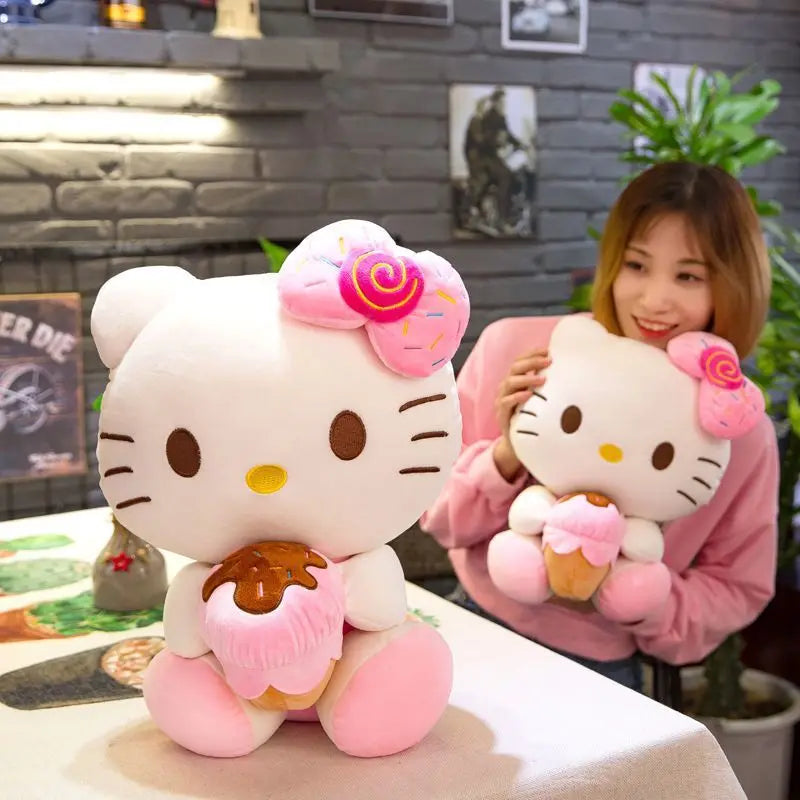 Plüschtier Hello Kitty – Kuscheltier - Stofftier Eiscreme