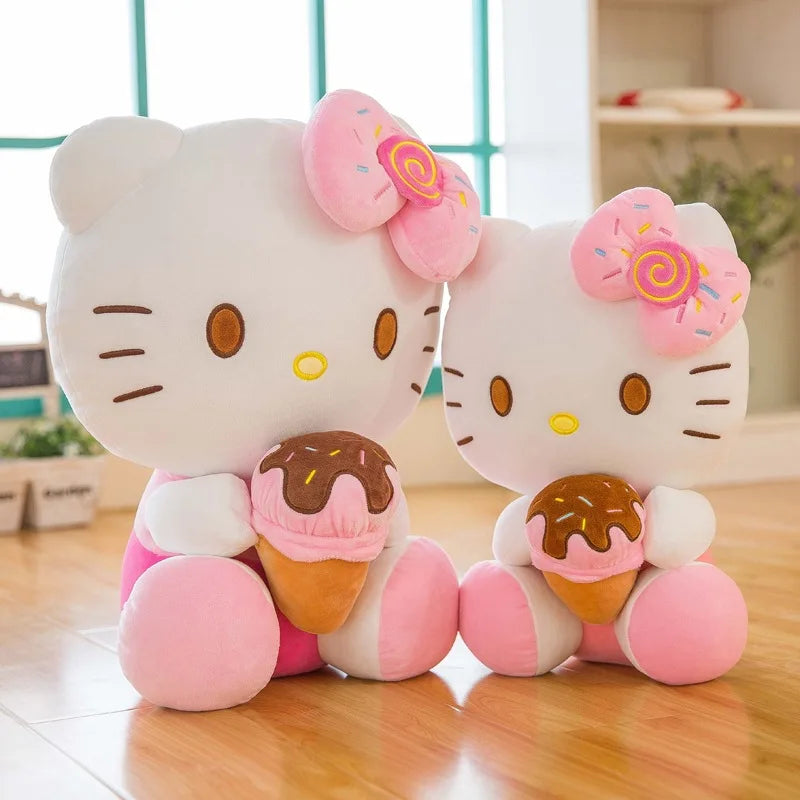 Plüschtier Hello Kitty – Kuscheltier - Stofftier Eiscreme
