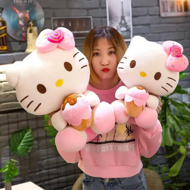Plüschtier Hello Kitty – Kuscheltier - Stofftier Eiscreme