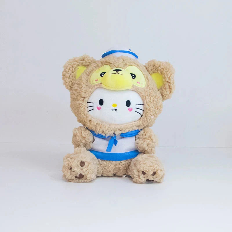 Plüschtier Hello Kitty – Kuscheltier - Stofftier mit Hasenohren