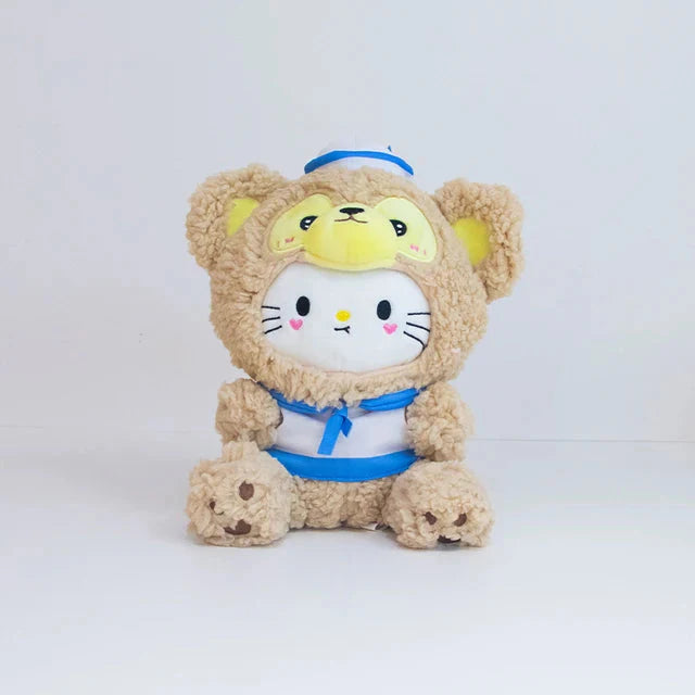 Plüschtier Hello Kitty – Kuscheltier - Stofftier mit Hasenohren