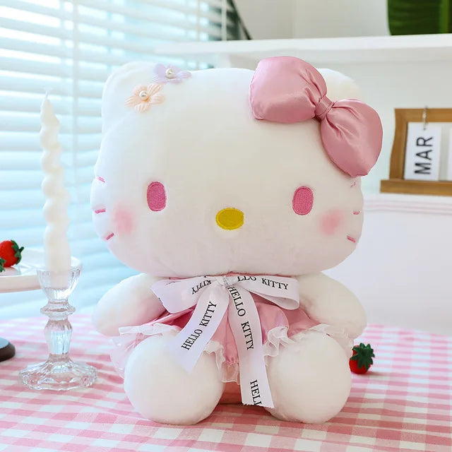 Plüschtier Hello Kitty – Kuscheltier - Stofftier pastelfarben