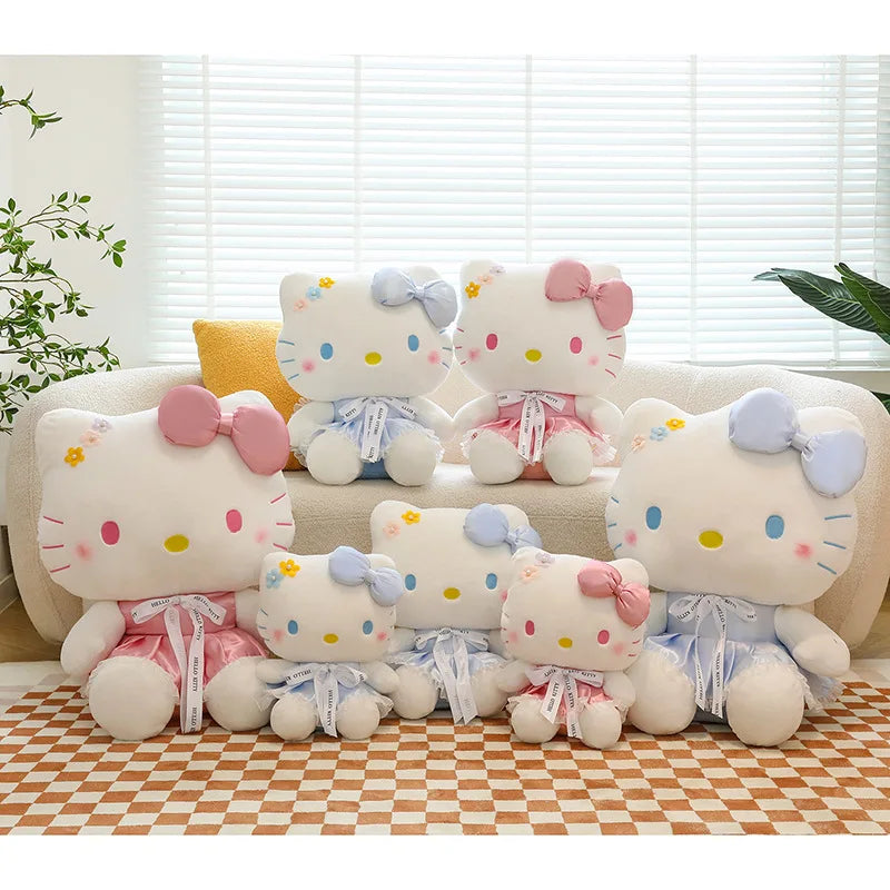 Plüschtier Hello Kitty – Kuscheltier - Stofftier pastelfarben