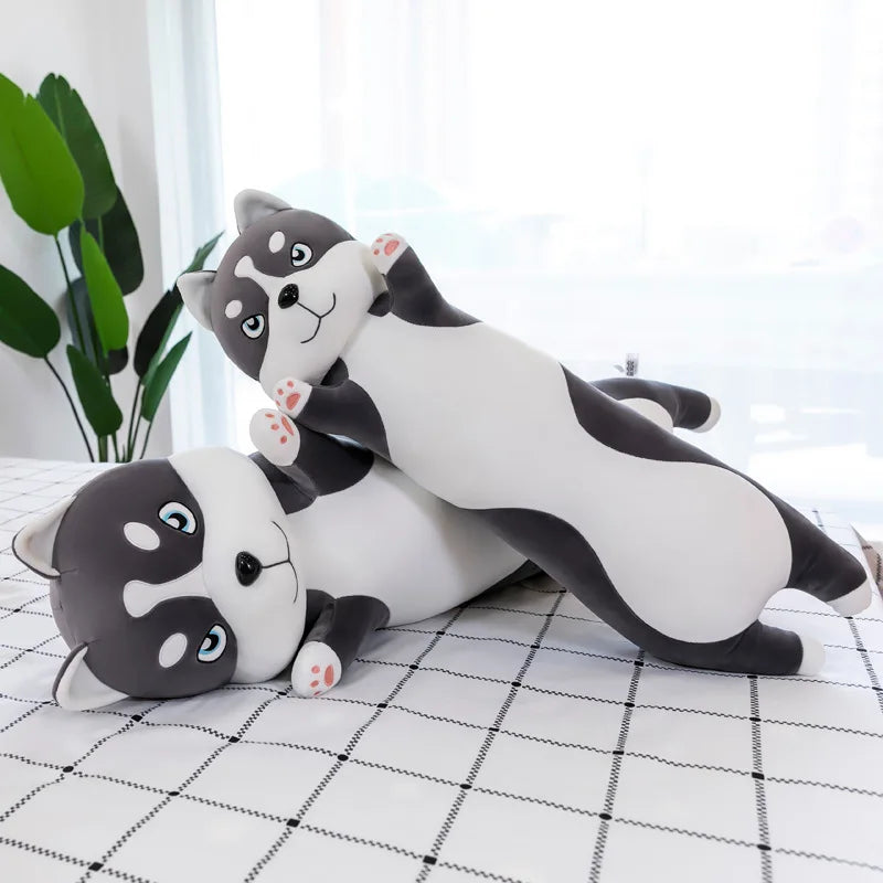 Plüschtier Husky – Kuscheltier - Stofftier Kissen