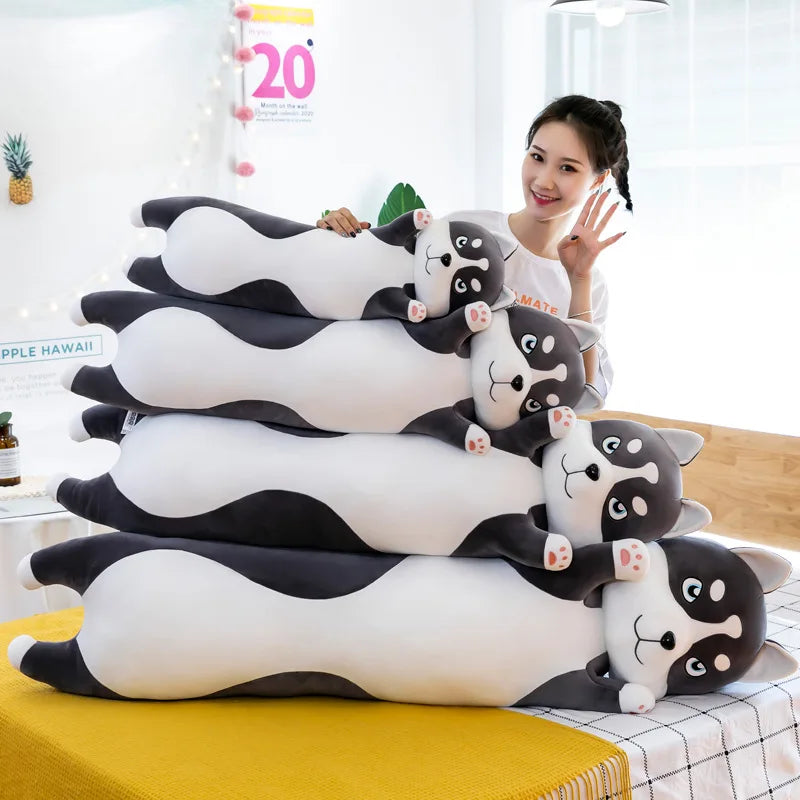 Plüschtier Husky – Kuscheltier - Stofftier Kissen