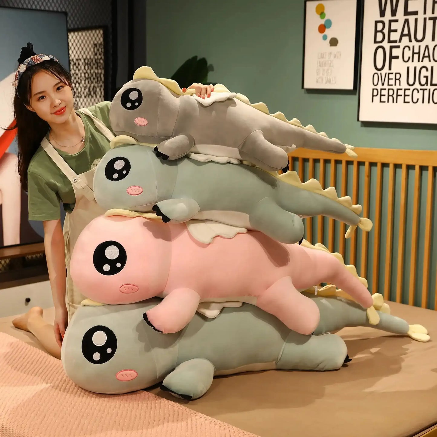 Plüschtier Kawaii Dinosaurier – Kuscheltier - Stofftier