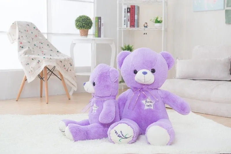 Plüschtier Lila Bär – Kuscheltier - Stofftier weich