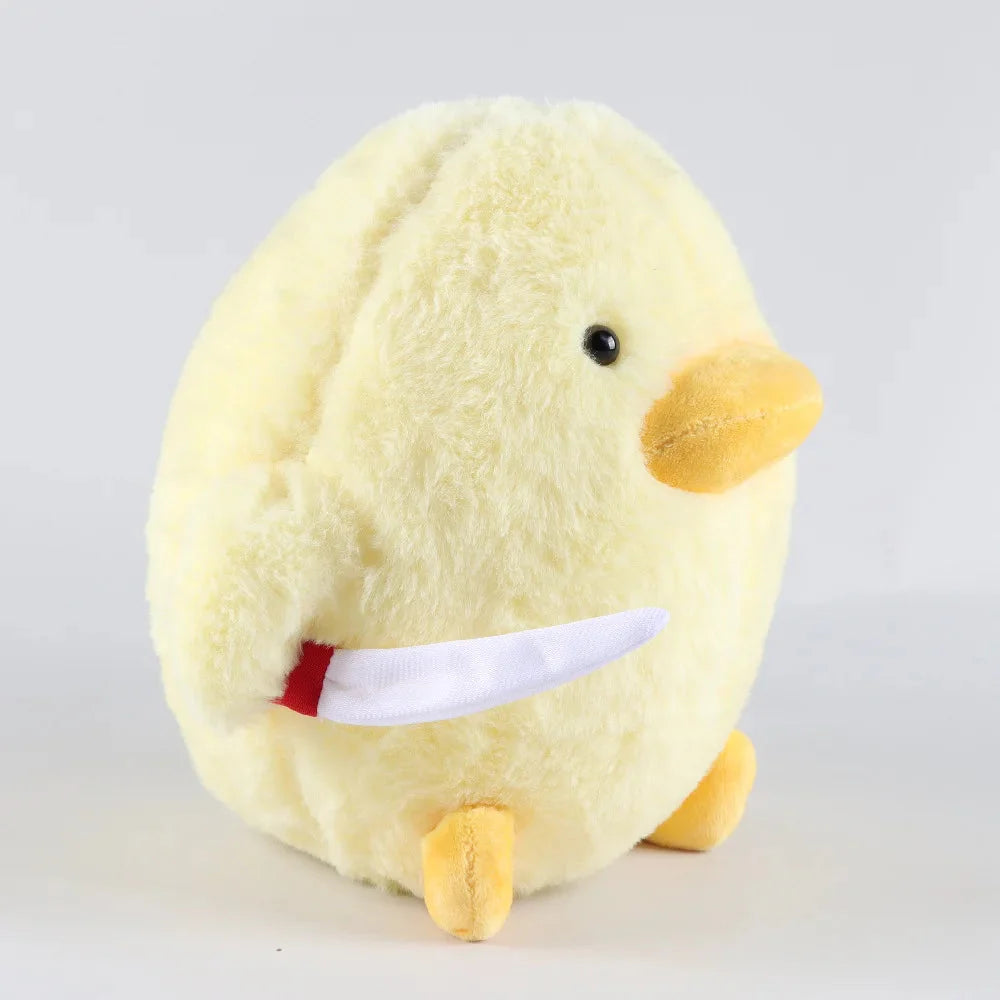 Plüschtier Messer Huhn – Kuscheltier - Stofftier einzigartig