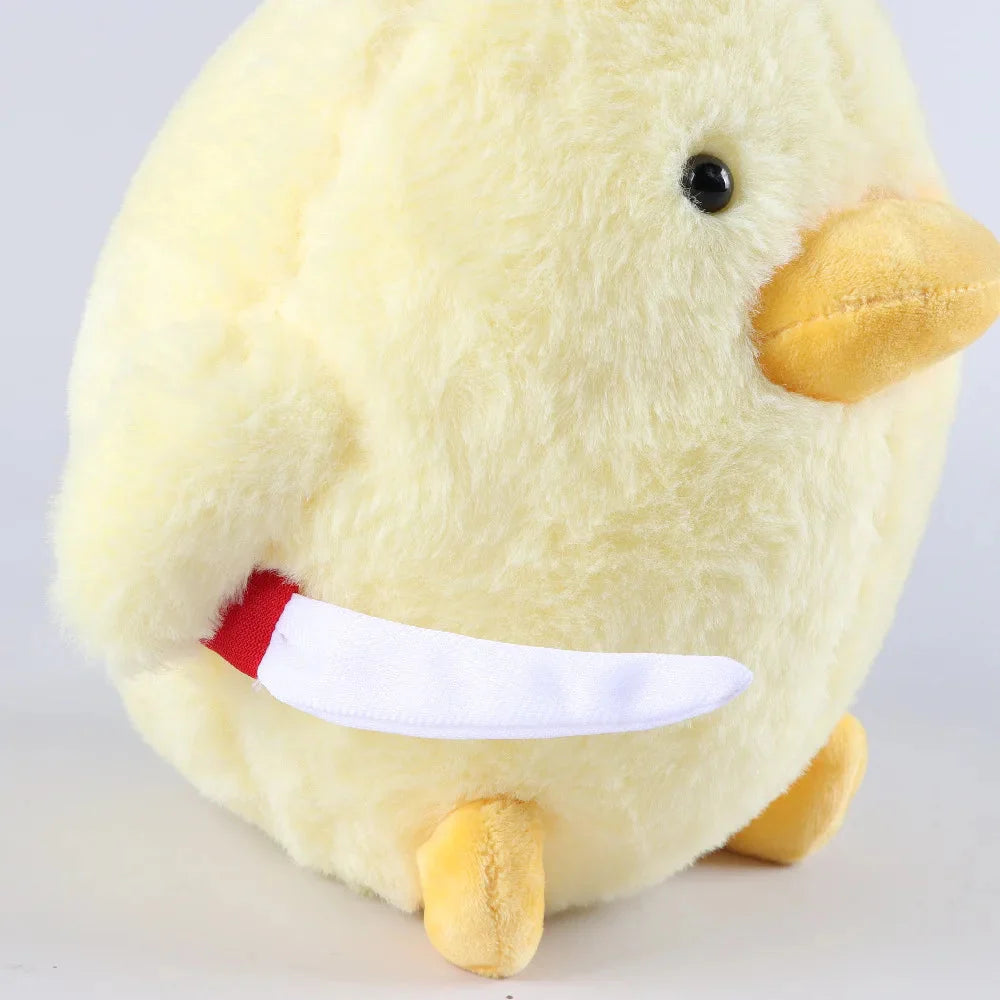 Plüschtier Messer Huhn – Kuscheltier - Stofftier einzigartig