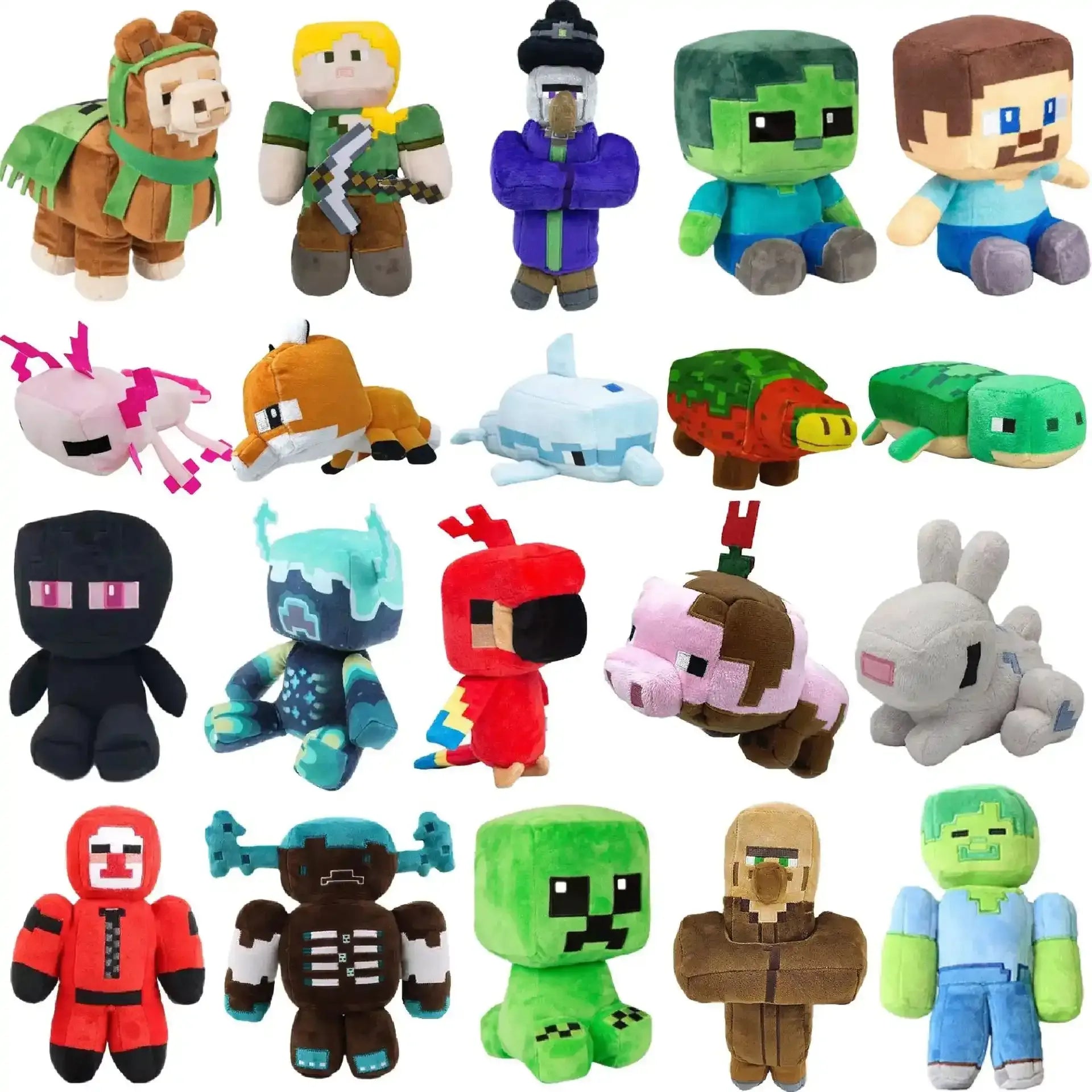 Plüschtier Minecraft – Kuscheltier - Stofftier Pixelartig