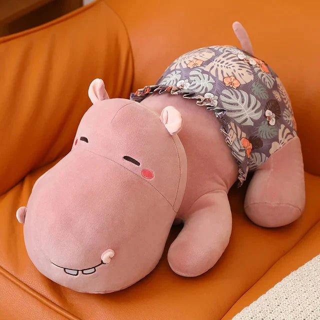 pink hippo stuffed animal 