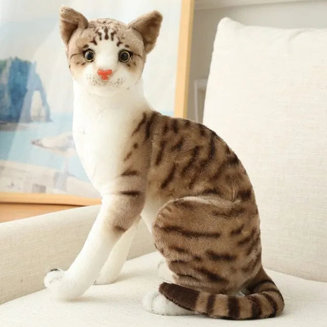 Plüschtier Realistische Katze – Kuscheltier - Stofftier