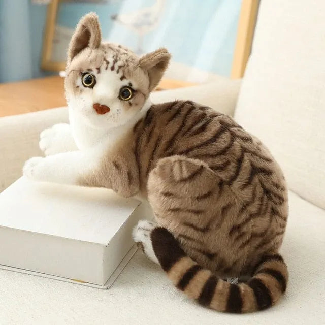 Plüschtier Realistische Katze – Kuscheltier - Stofftier