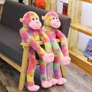 Plüschtier Regenbogen Affe – Kuscheltier - Stofftier groß