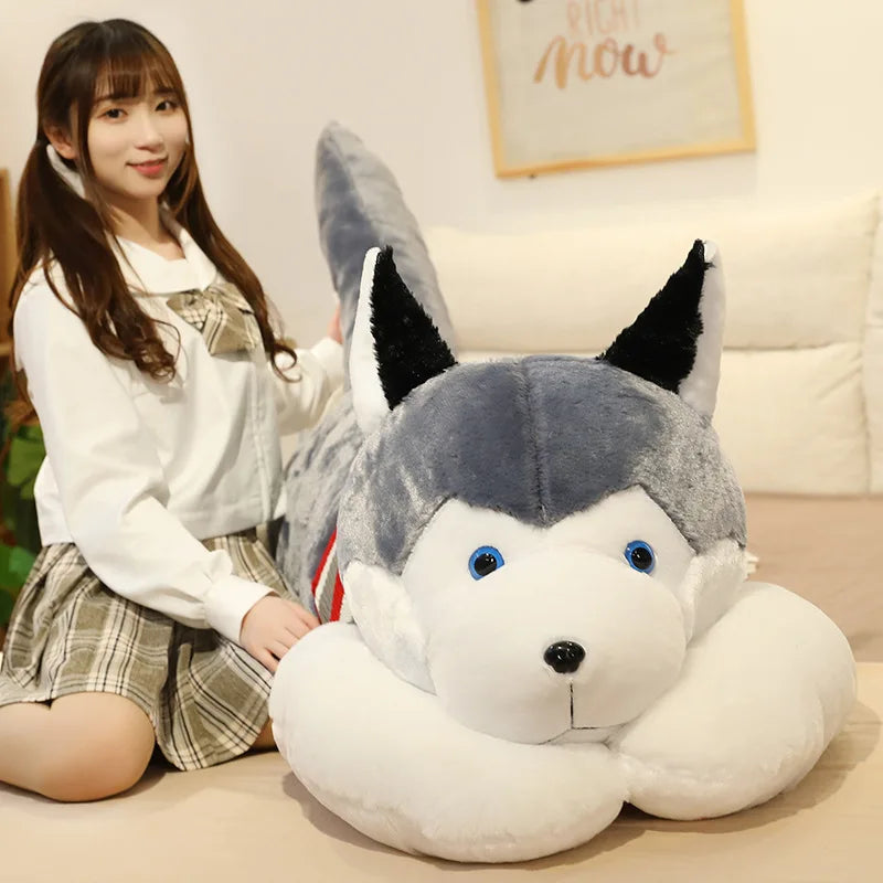 Plüschtier Riesen Husky – Kuscheltier - Stofftier weich