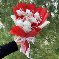 Plüschtier Sanrio Figuren Valentinstag Bouquet – Kuscheltier - Stofftier
