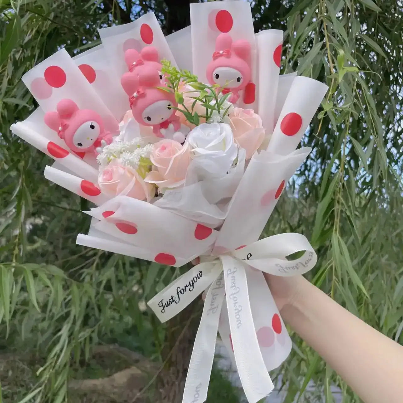 Plüschtier Sanrio Figuren Valentinstag Bouquet – Kuscheltier - Stofftier