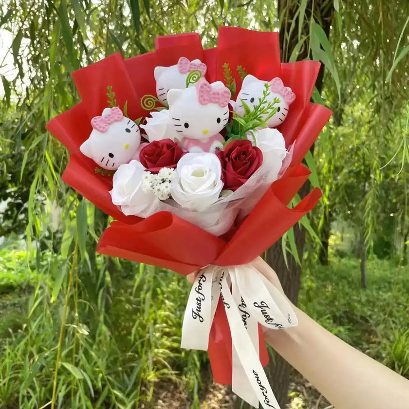 Plüschtier Sanrio Figuren Valentinstag Bouquet – Kuscheltier - Stofftier