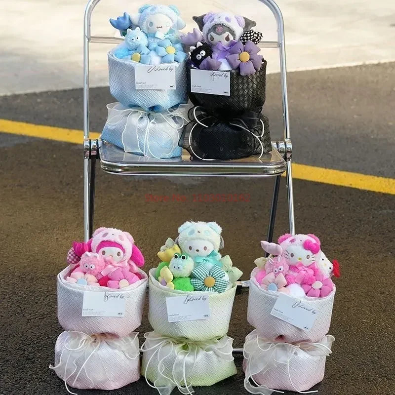 Plüschtier Sanrio Figuren Valentinstag Bouquet – Kuscheltier - Stofftier