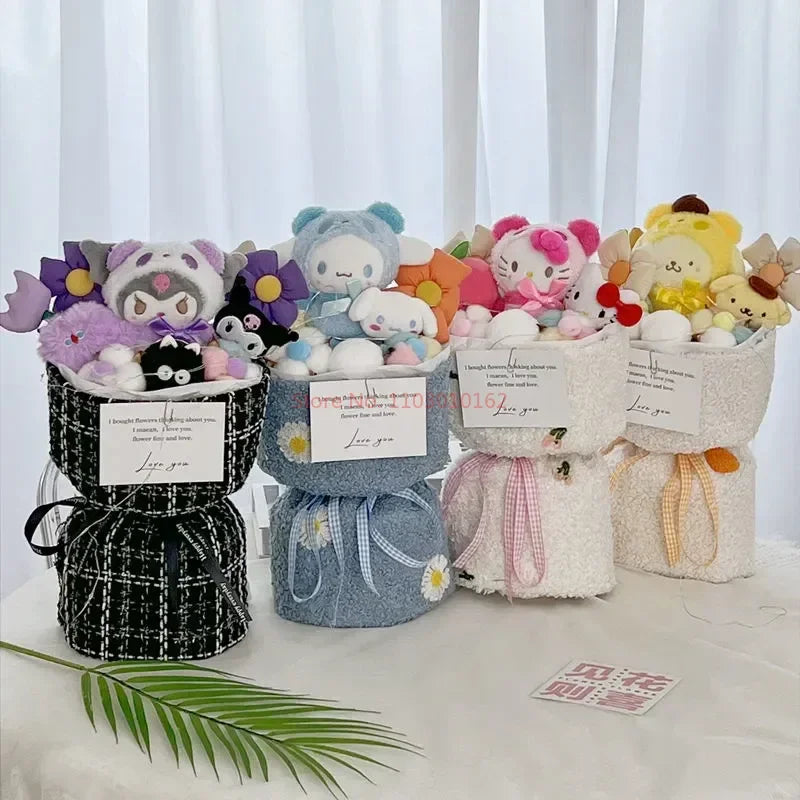 Plüschtier Sanrio Figuren Valentinstag Bouquet – Kuscheltier - Stofftier